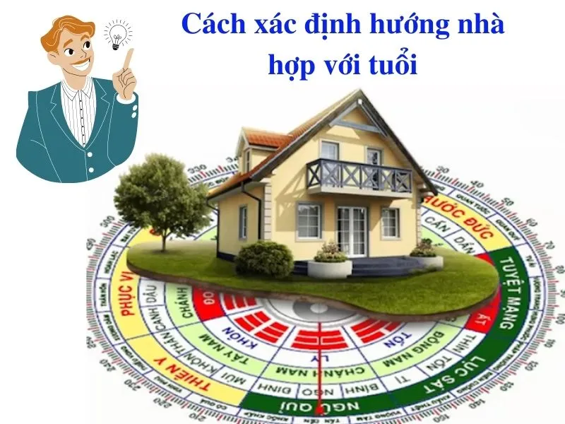 Mách bạn cách xác định hướng nhà hợp với tuổi đơn giản và đúng phong thủy nhất.