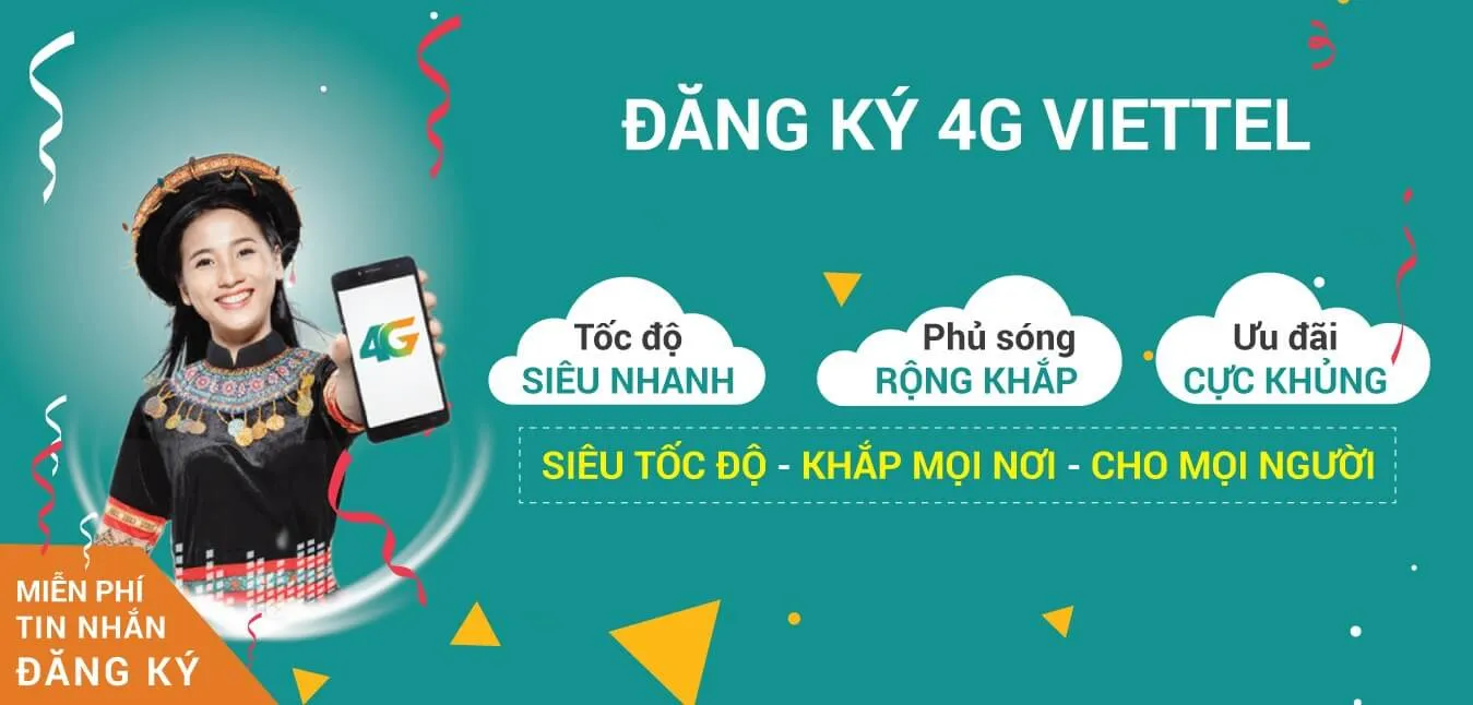 Tổng hợp các gói cước HOT 3G/4G Viettel, gói SMS, gọi thoại