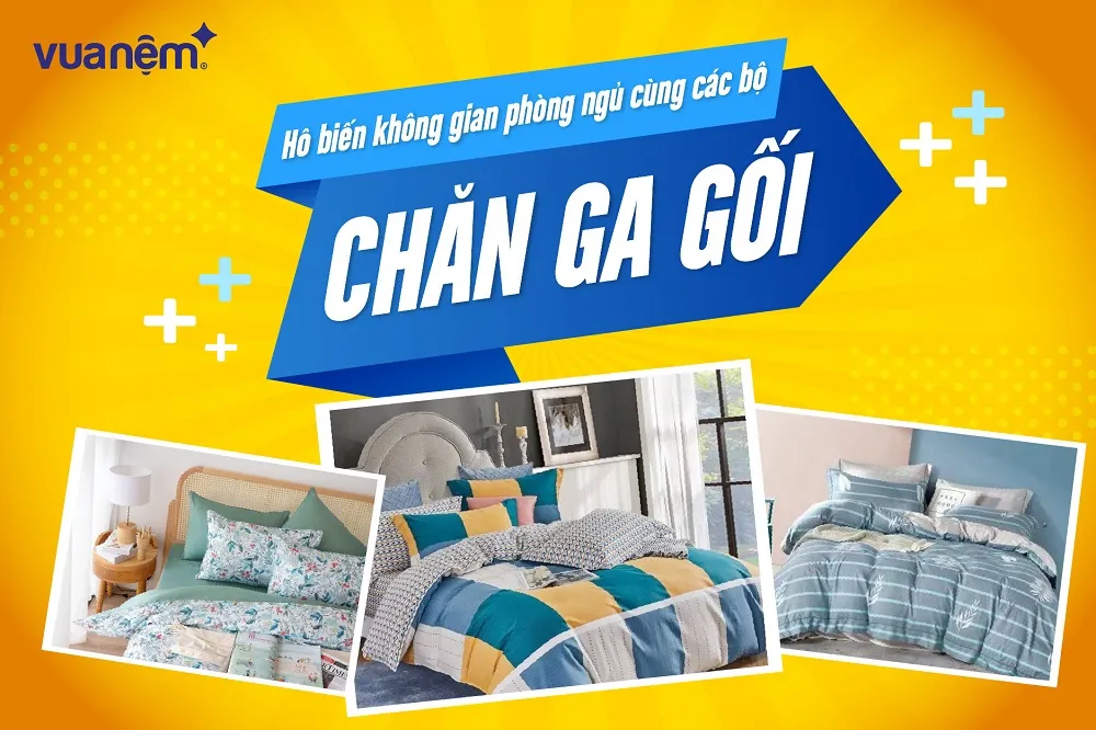 Trang trí phòng ngủ cùng đa dạng các bộ chăn ga gối