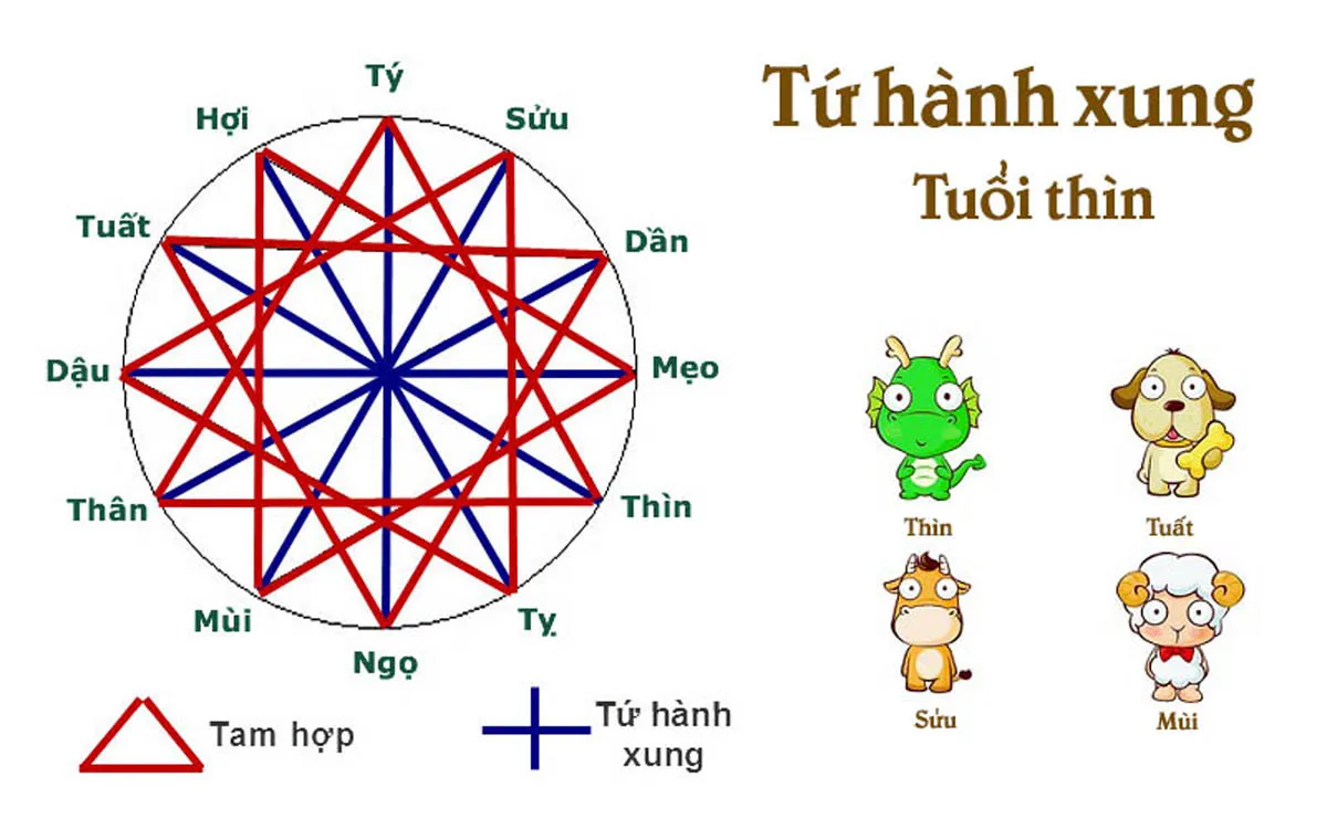 Tuổi Thìn hợp khắc tuổi nào? Làm thế nào để hóa giải tứ hành xung tuổi Thìn?